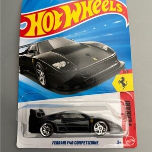 Mattel Hot Wheels Black Ferrari F40 Competizione